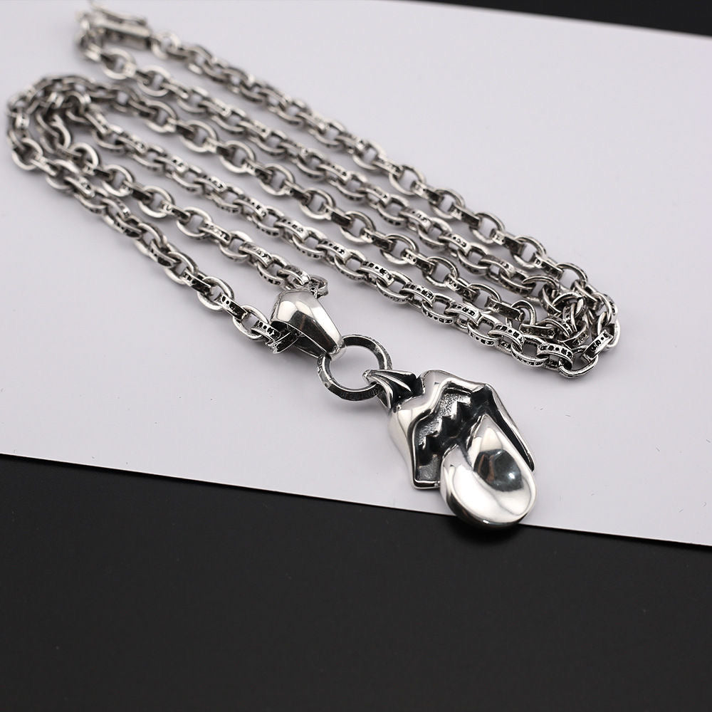 Chrome Hearts Style ROLLING Tone Silver Gold Color Necklace For Men Women 925 Silver