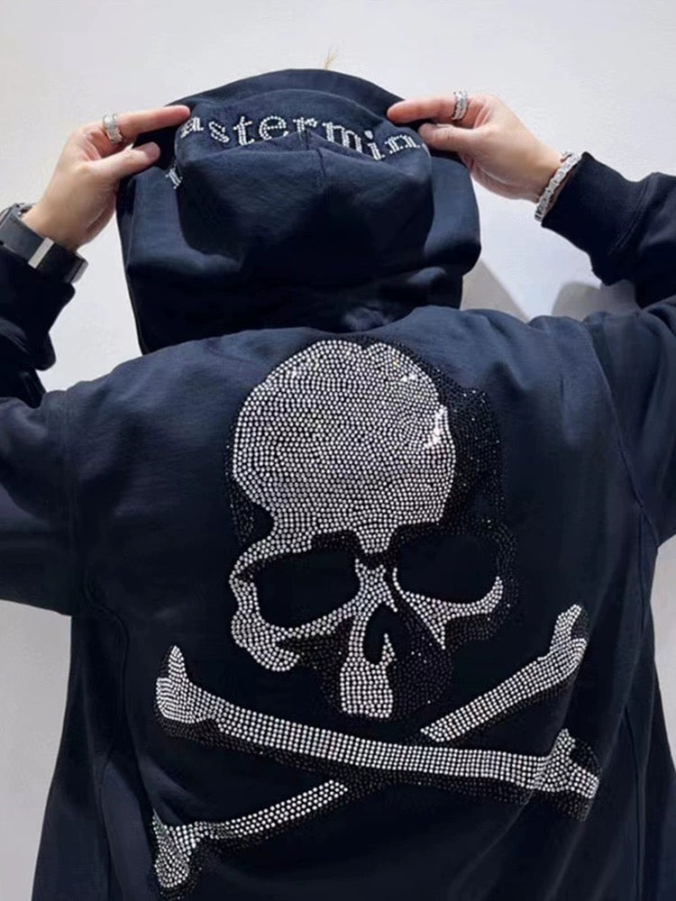 Inspire mastermind Japan Jewel skull black Hoodie for men women