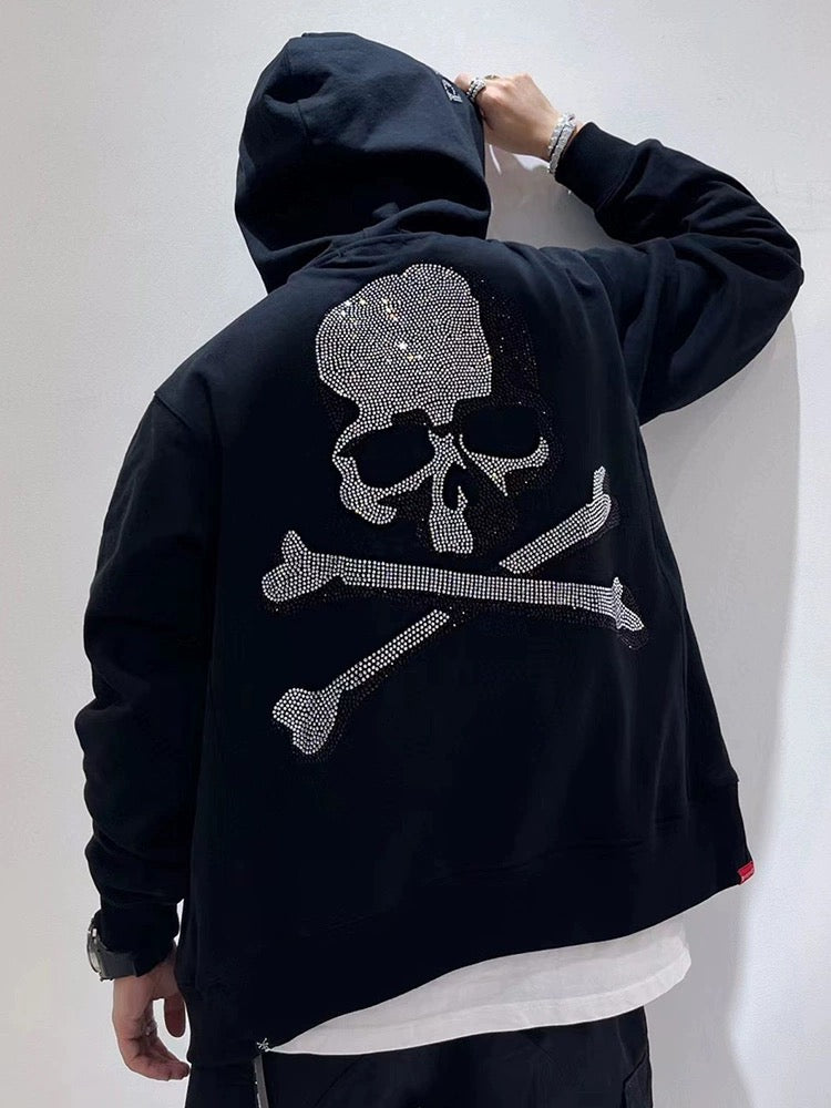 Inspire mastermind Japan Jewel skull black Hoodie for men women