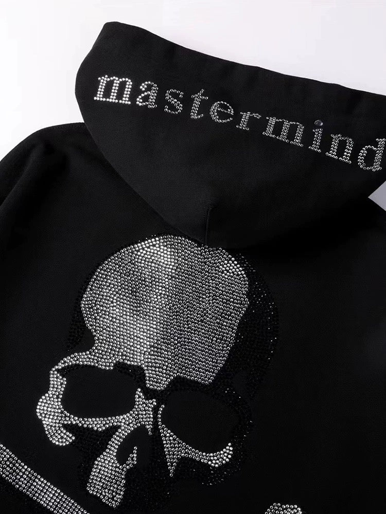 Inspire mastermind Japan Jewel skull black Hoodie for men women