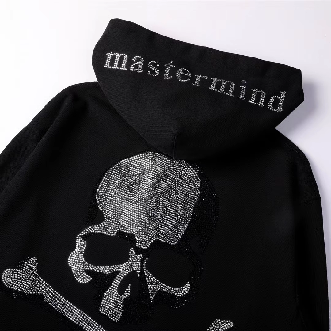 Inspire mastermind Japan Jewel skull black Hoodie for men women