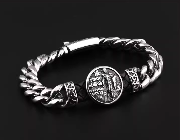 Titanium steel Viking warrior bracelet for Men