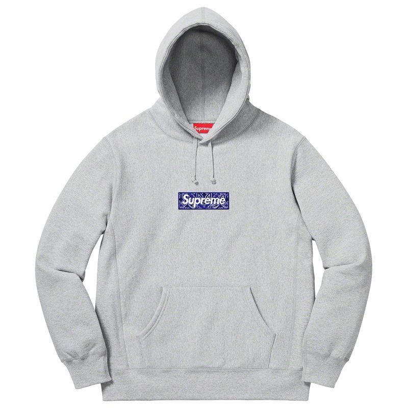 Inspire Supreme Box Logo Hoodie Sweatshirt Grey black red men women