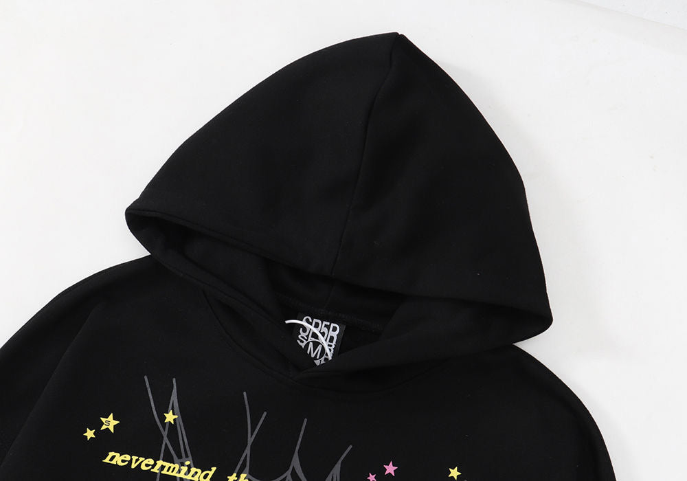 Sp5der Hoodie Black Spider For Men Women