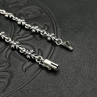 Chrome Hearts Cross Danger Silver Bracelet For Men Women