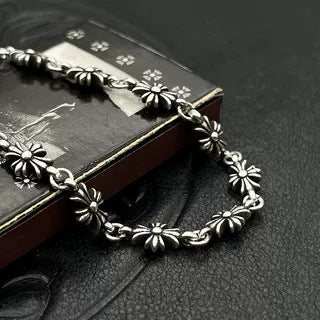 Chrome Hearts Cross Danger Silver Bracelet For Men Women