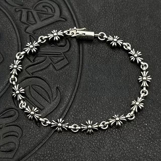 Chrome Hearts Cross Danger Silver Bracelet For Men Women