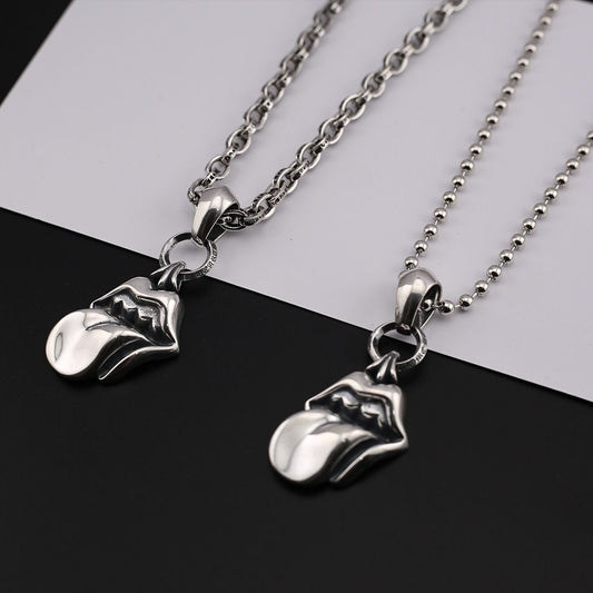 Chrome Hearts Style ROLLING Tone Silver Gold Color Necklace For Men Women 925 Silver