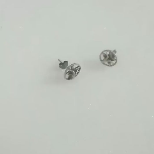 Vintage 925 silver Earring Goro Style Cross special Cool  For Man Woman Punk Hippop Goth (Copy)